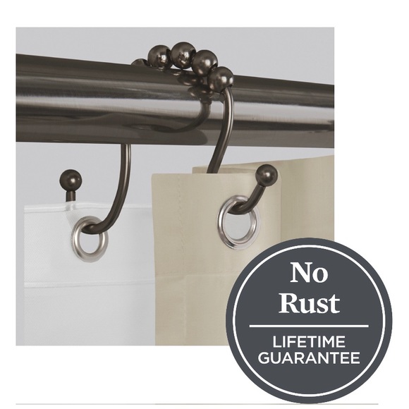 Better Homes & Gardens Rustproof Double Easy Glide Shower Hooks, Bronze - Picture 5 of 5